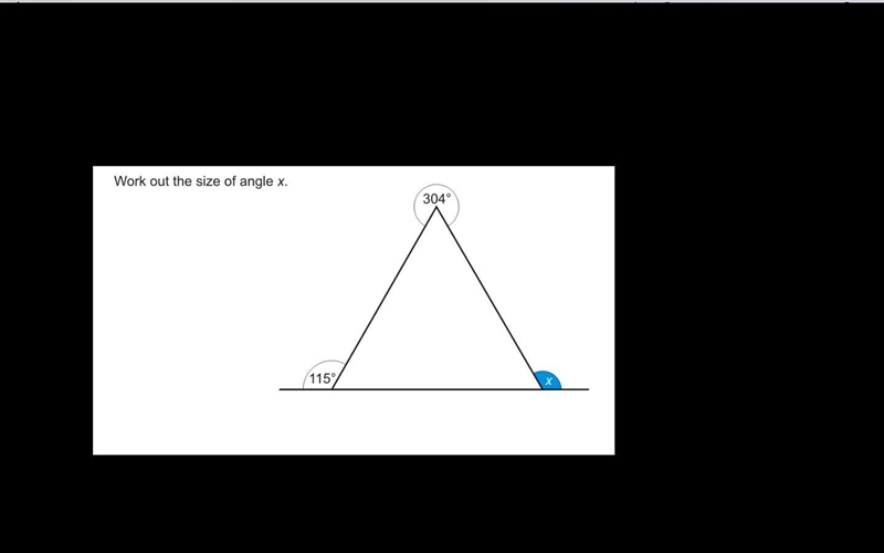 Work out the size of angle x-example-1