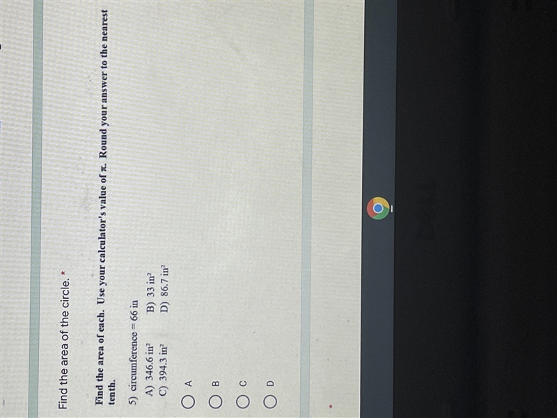 Find the area of the circle.-example-1