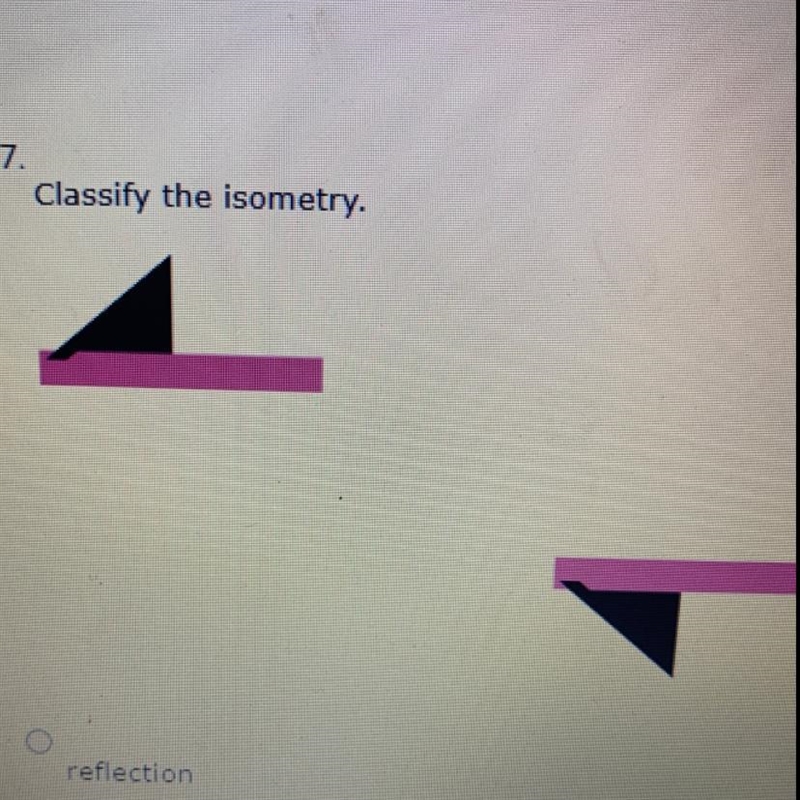 A.reflection B. Glided reflection C. Rotation-example-1