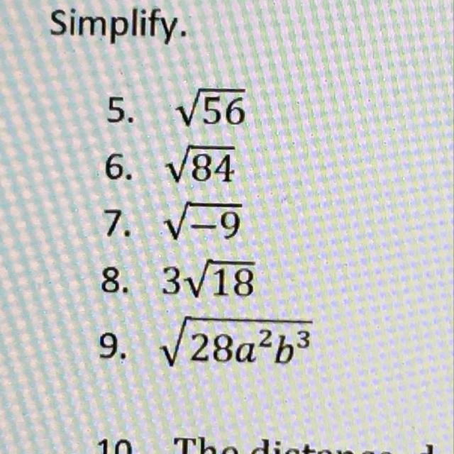 How do i solve number 8 and 9?-example-1