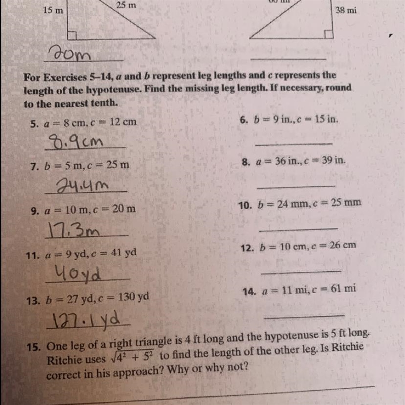 I just need number 15 pls it is due in 3 hours Worth 15 points-example-1