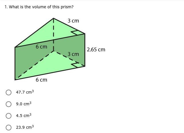 *PLEASE ANSWER* What is the volume of this prism?-example-1