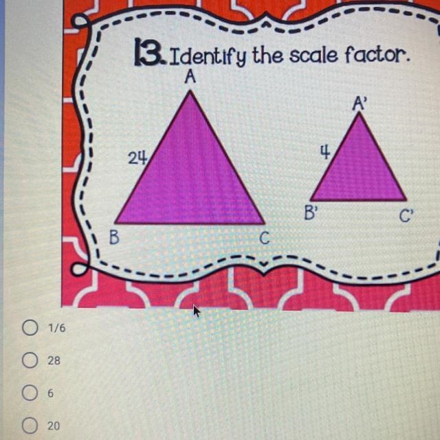 Identify the scale factor-example-1