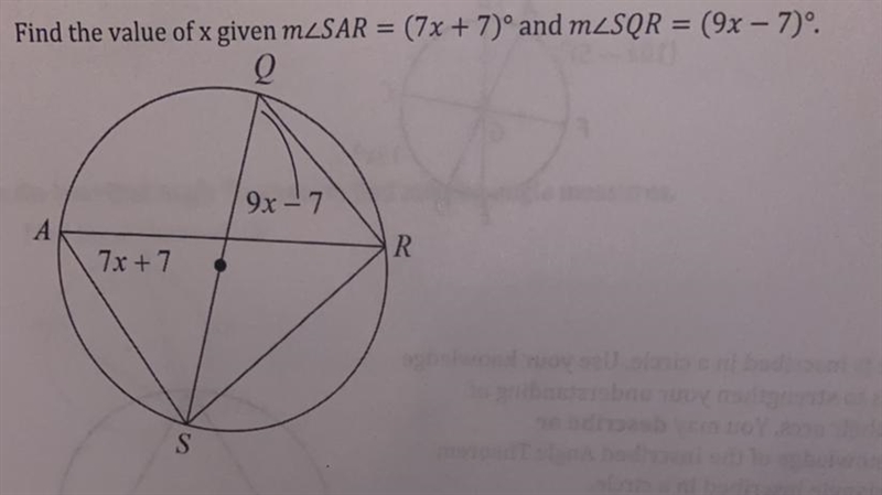 Find the value of x given m (I need a lot of help)-example-1