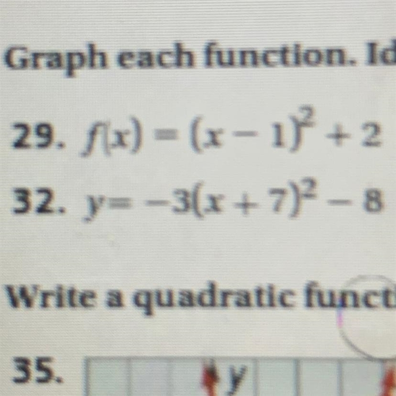 F(x)= (x - 1)^2+2 Graph the function and identify the axis is symmetry-example-1