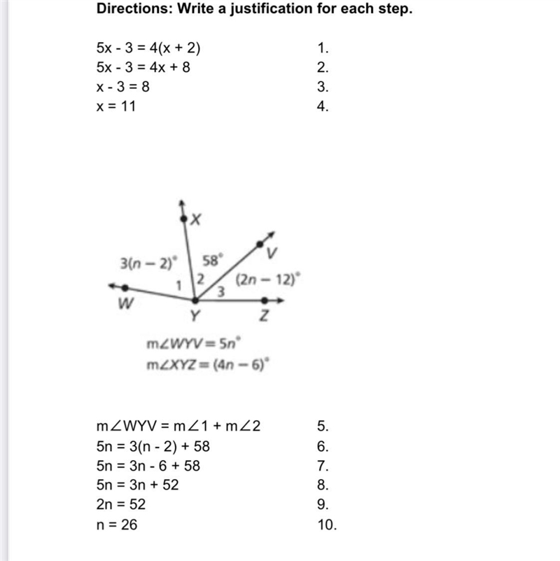 Write a justification for each step...-example-1