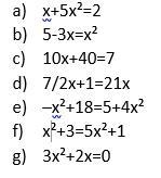 1) Which equations are from the 2nd degree? *-example-1