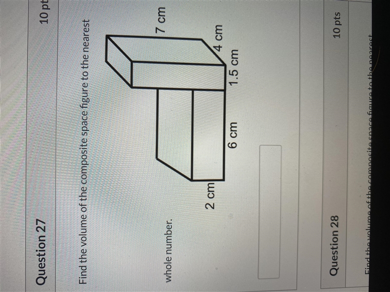 Find the Volume of the composite space figure to the nearest whole number.-example-1