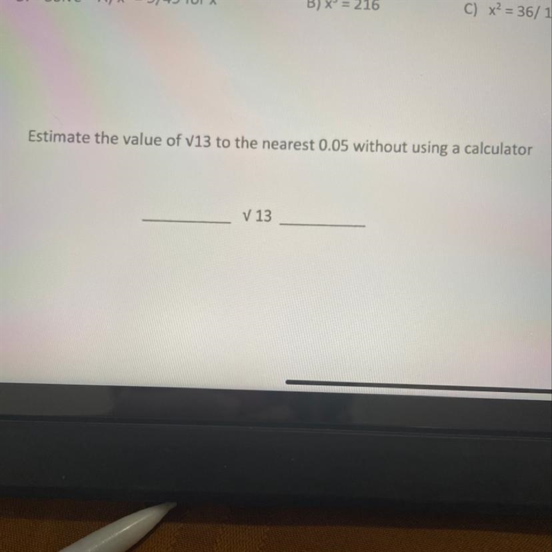 Estimate the value 13 to the nearest 0.05-example-1