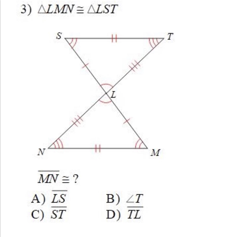 Helpp plzzz!! Identify the corresponding side to side MN.-example-1