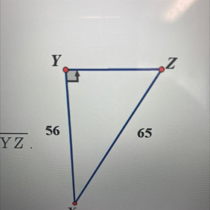 Find the length of YZ.-example-1