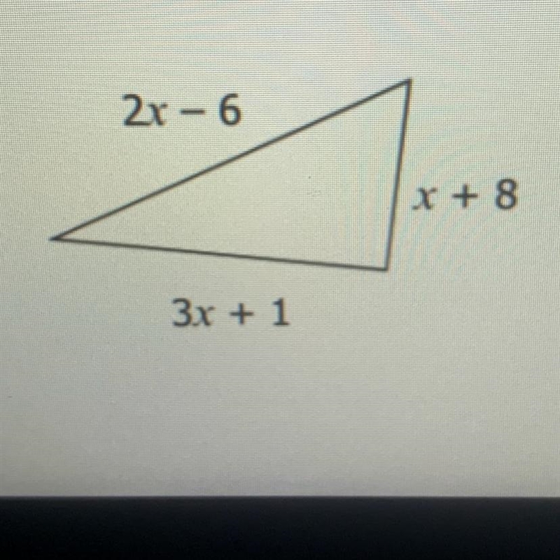 Write the perimeter of the triangle in simplest form can i please get help-example-1