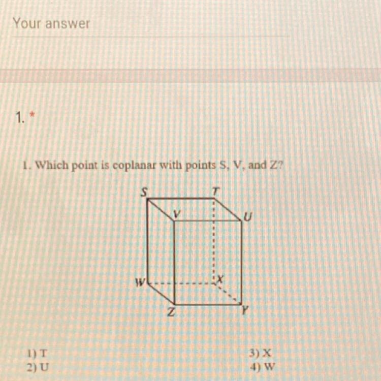 Which point as co-planner with points SVNZ-example-1