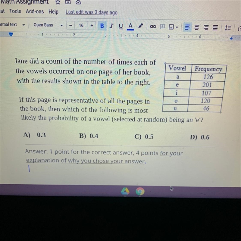 A.) 0.3 B.)0.4 C.)0.5 D.)0.6-example-1