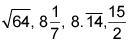 Order the set of numbers from least to greatest-example-1