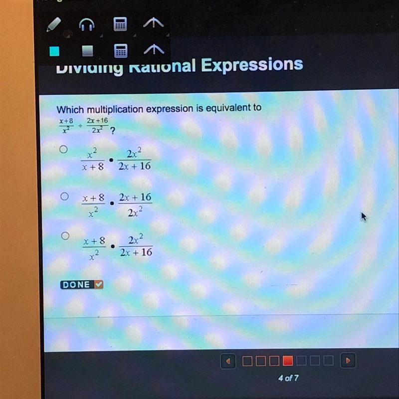 Which multiplication expression is equivalent to this?-example-1