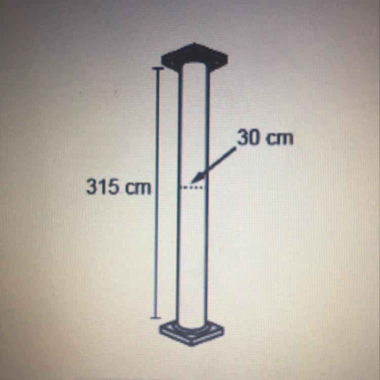 I NEED HELP!!! Hurry The orind cal part of an architectural column has a height of-example-1