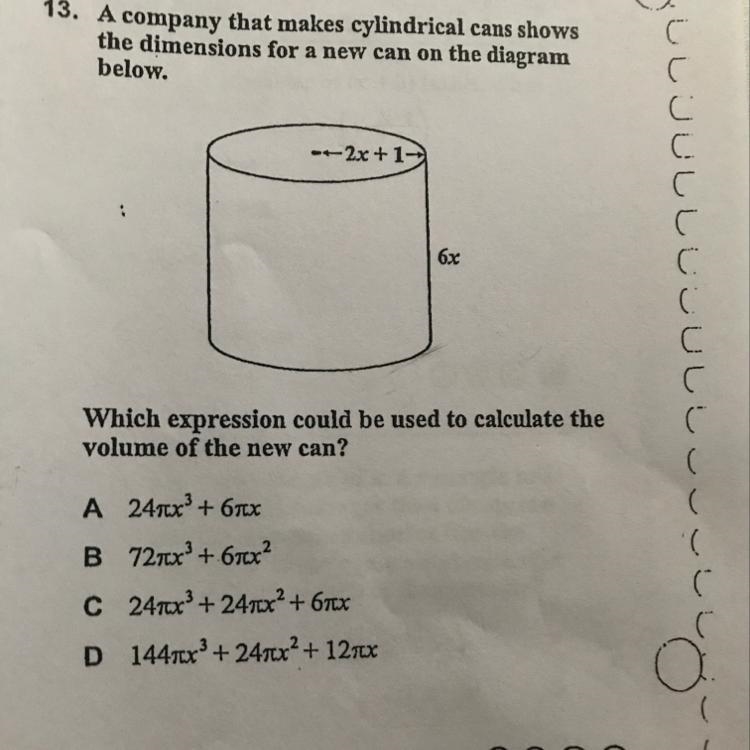 Which expression could be used to calculate the volume of the new can?-example-1