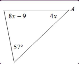 What would be the measure of angle A? A. 70 degrees B. 79 degrees C. 55 degrees D-example-1