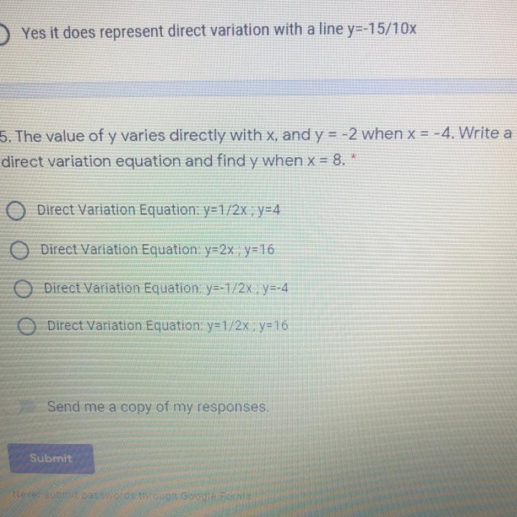 Does anyone know the correct answer choice for this!? Please help! If the answer is-example-1