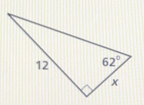 Find the value of x. Round to the nearest tenth A. 10.6 B. 6.3 C. 6.4 D. 22.6-example-1