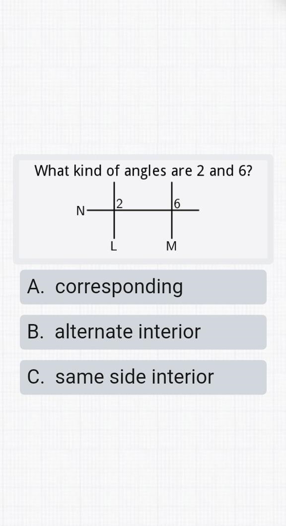 What kind of angles are 2 and 6​-example-1