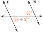 Please help!!! Find the value of x for which l || m.-example-1