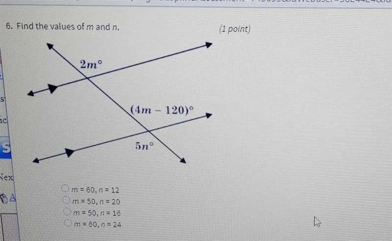 Find the values of my and n ​-example-1