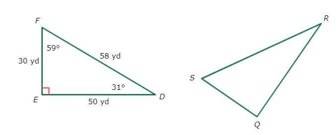 EDF=QRS.What is the measure of Q?-example-1