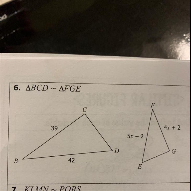 BCD = FGE similar figures-example-1