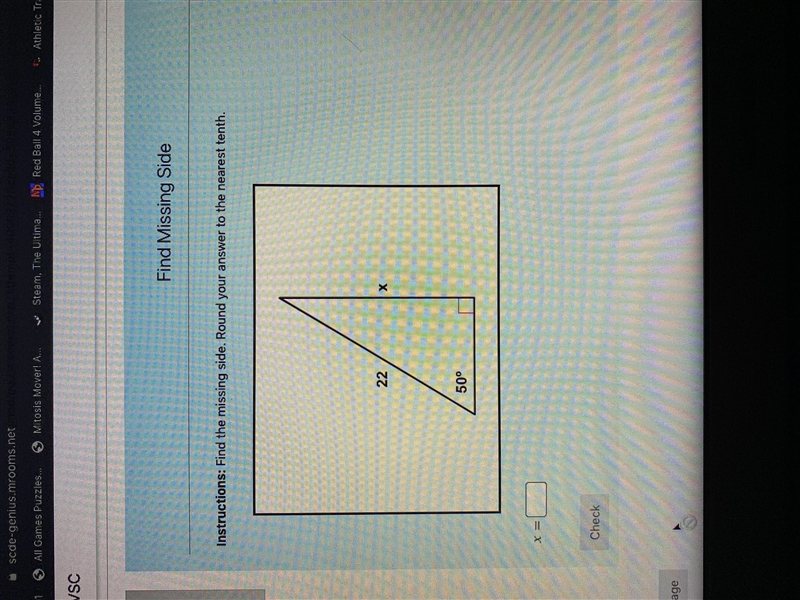 Can anybody help me with this please. You have to use sine to solve-example-1