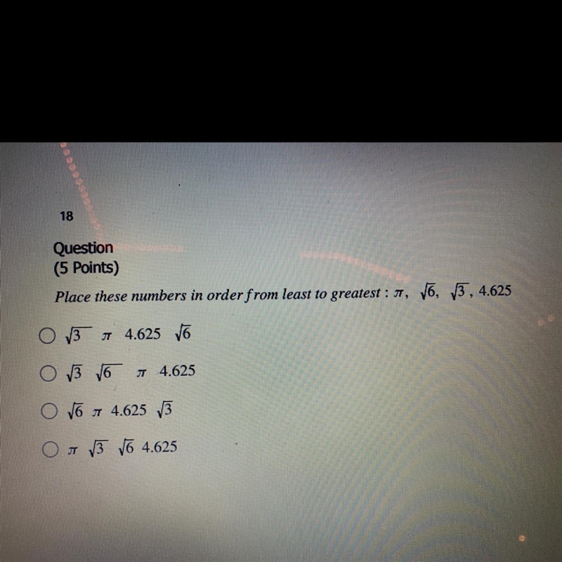 Place these numbers from least to greatest. ( PLS HELP!)-example-1