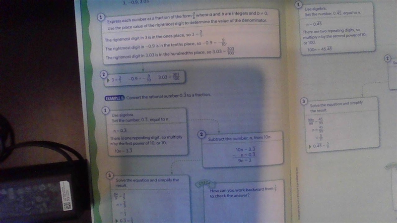 Can someone plz help on the part where it says, How can you work backward from 1/3 to-example-1