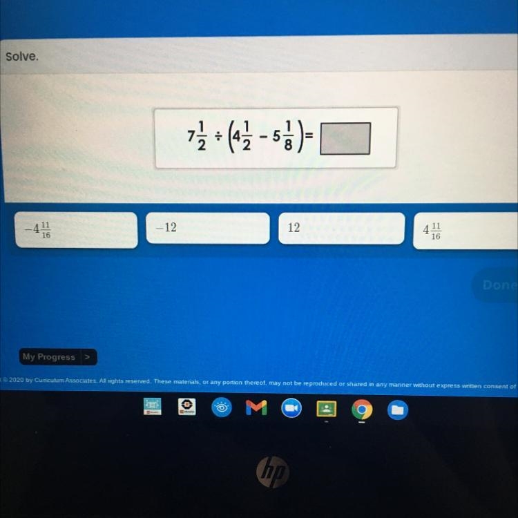 7 1/2 divided by (4 1/2 - 5 1/8) = ?-example-1