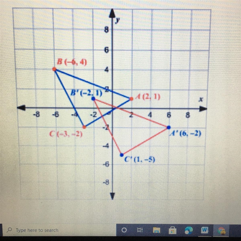 What vector describes the transition depicted below !! Please help !!!￼-example-1