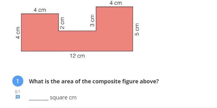 What is the area of the composite figure above?-example-1