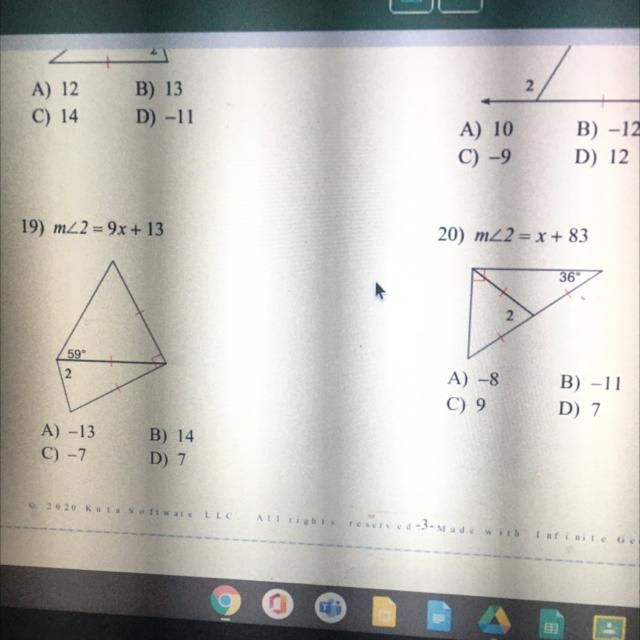 Please help on #19 and #20-example-1