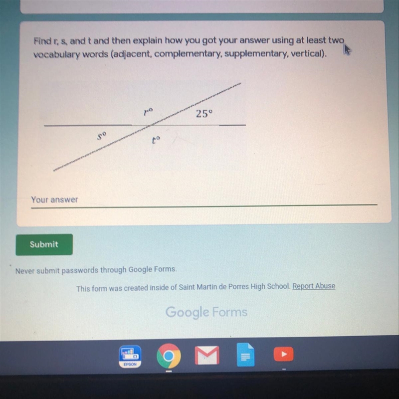 Find r, s, and t and then explain how you got your answer using at least two vocabulary-example-1