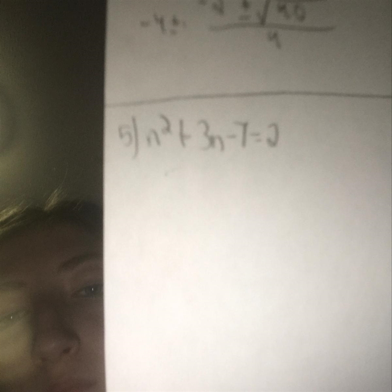 Please help! This is Quadratic Formula and the discriminant. The answer is -3+3 square-example-1