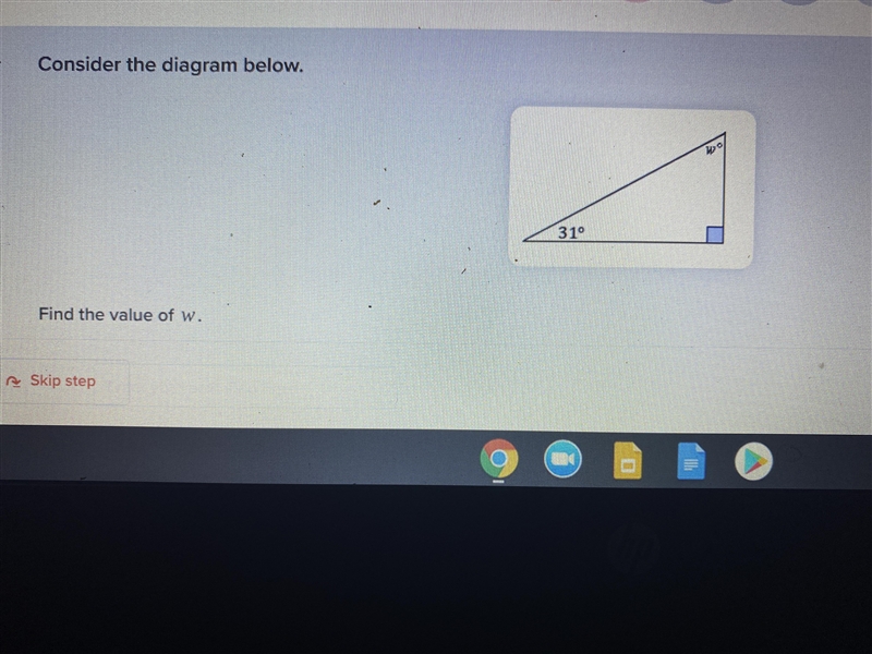 Find the value of W please help due tomorrow-example-1