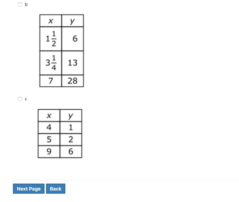 Please someone help me thanks :D this question is saying which one is a proportional-example-1