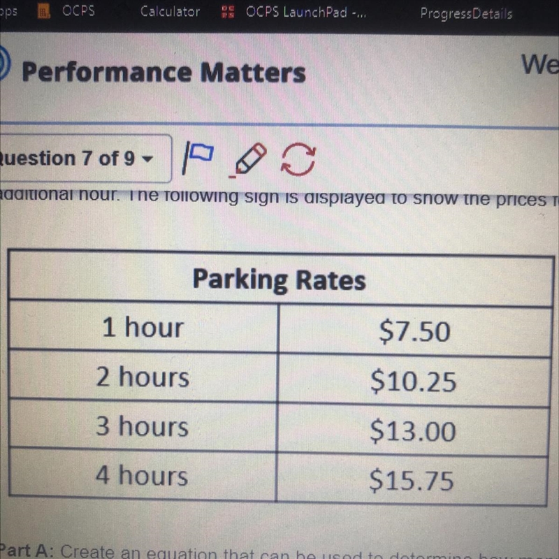 Rozalie spent $26 at a parking garage in downtown Orlando. The garage charged a base-example-1