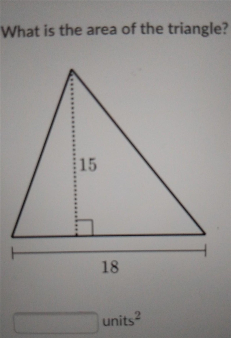 What is the area of the triangle? ​-example-1