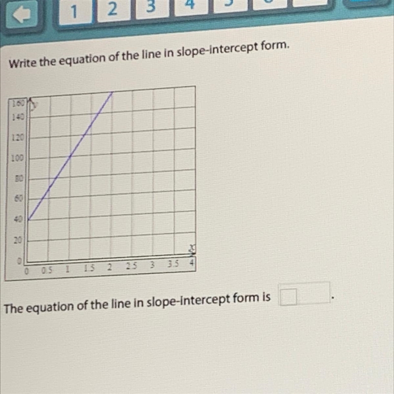 . HELPPP The equation of the line in slope Intercept form is-example-1