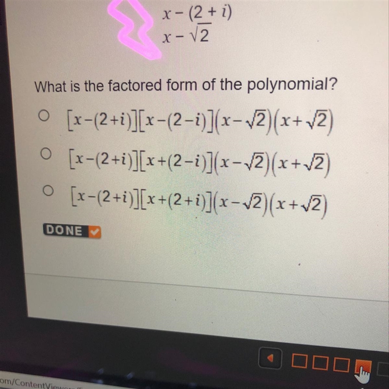 A polynomial has a leading coefficient of 1 and the following factors with multiplicity-example-1