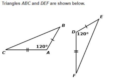 Don claims that the trianlges are congruent by SAS triangle congruence criterion because-example-1