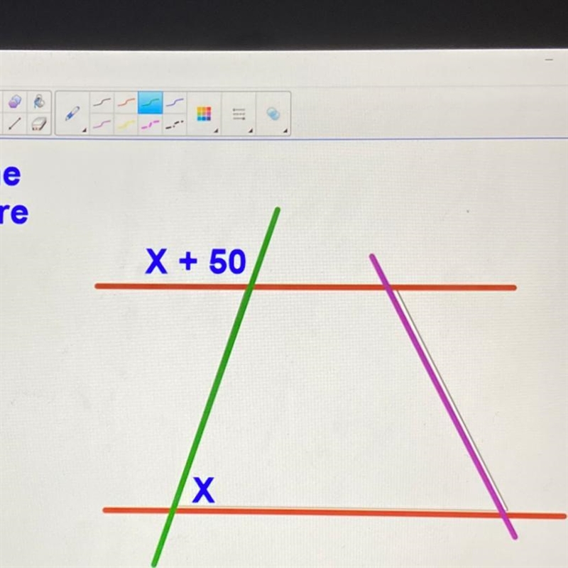 Find the measure of X-example-1