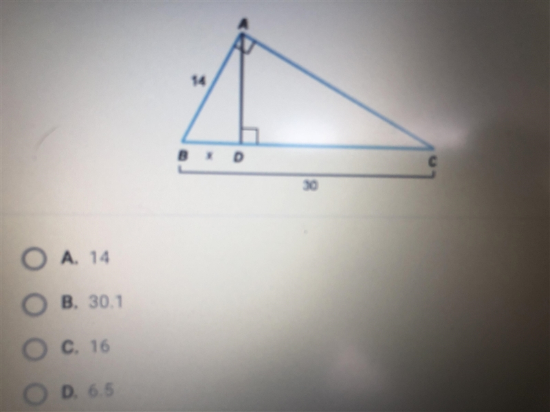 What is the value of x in the diagram below? Id necessary, round your answer to the-example-1