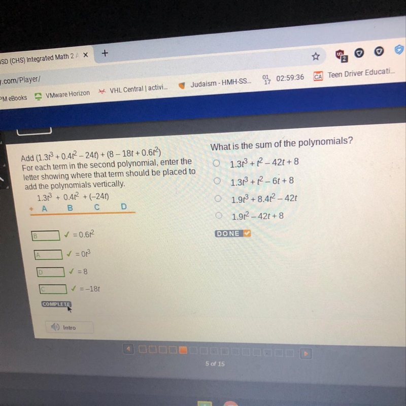 What is the sum of the polynomials-example-1