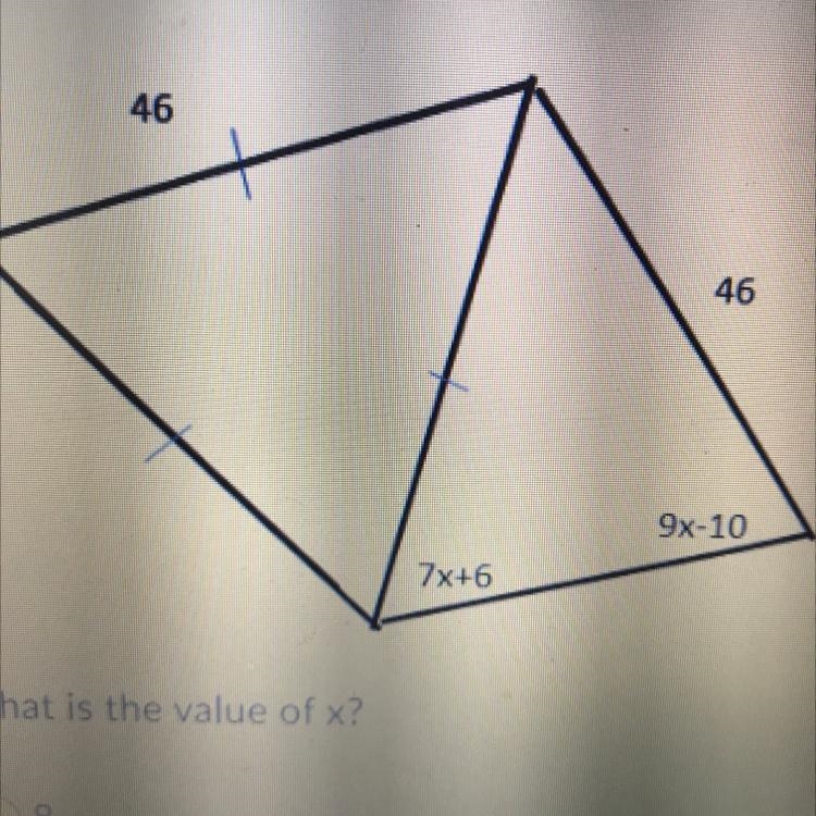 Please help! what’s the value of x? 8 56 12 62-example-1